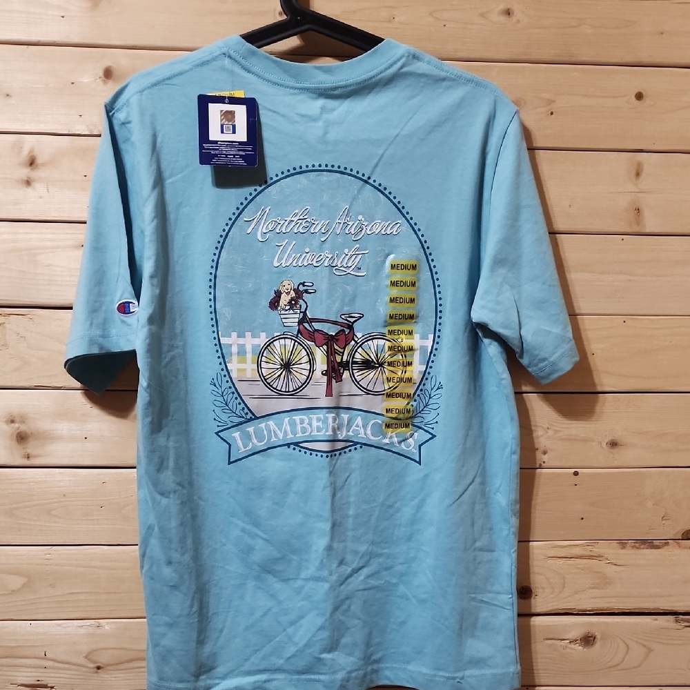 NAU Northern Arizona University Champion T-Shirt Size Medium Lumbeejacks